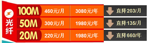 廣州電信光纖寬帶資費(fèi)套餐