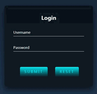 帶有浮動(dòng)占位符(Placeholder)和光亮按鈕的登錄表單