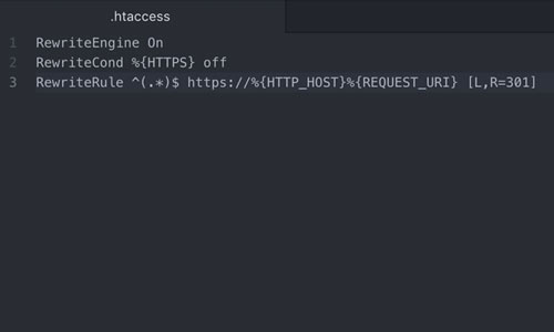 強(qiáng)制所有流量使用HTTPS的代碼